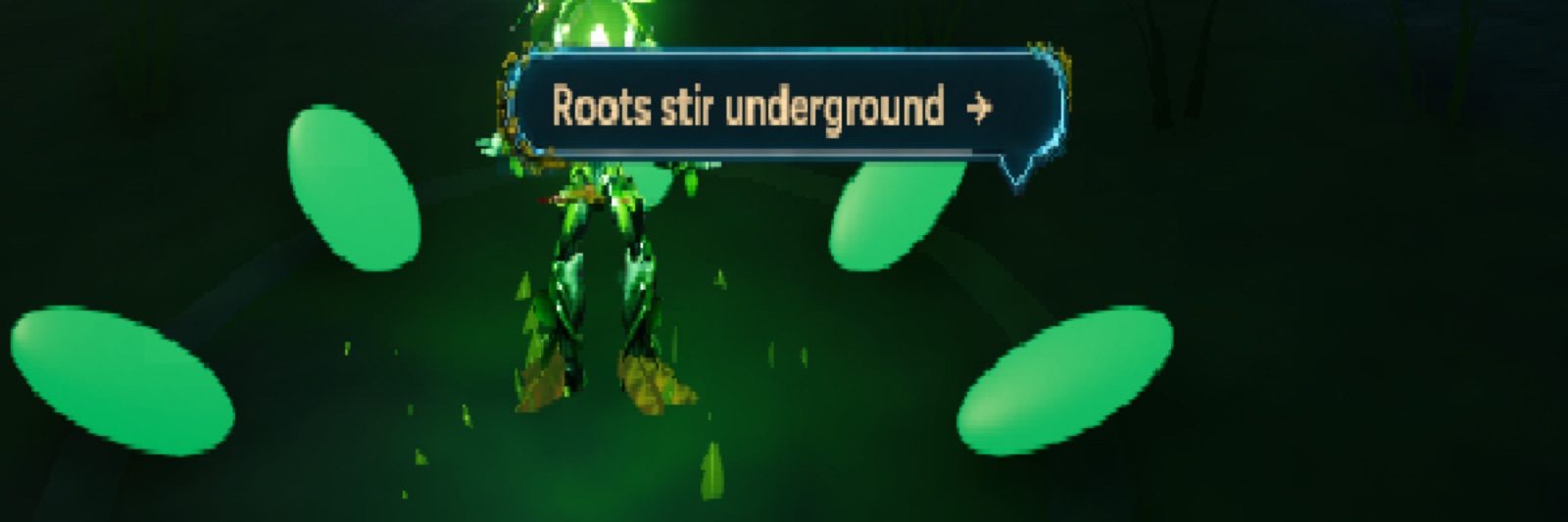 A sound caption in the cyan speech bubble
