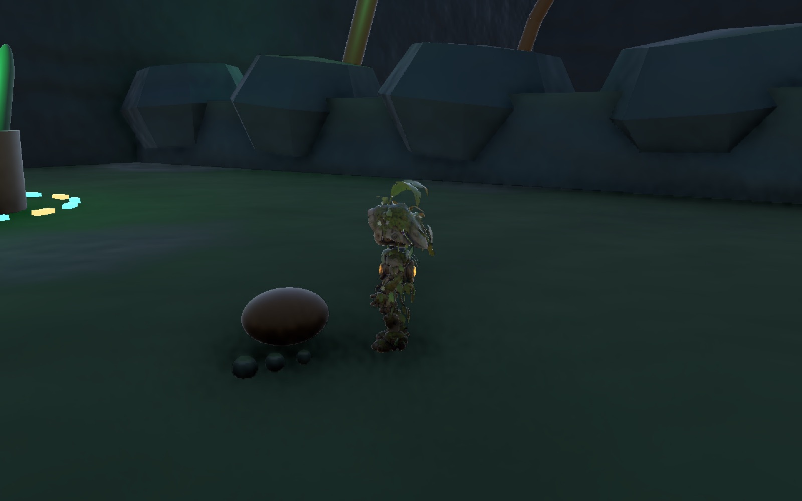 Moss waiting in the Seed Vault