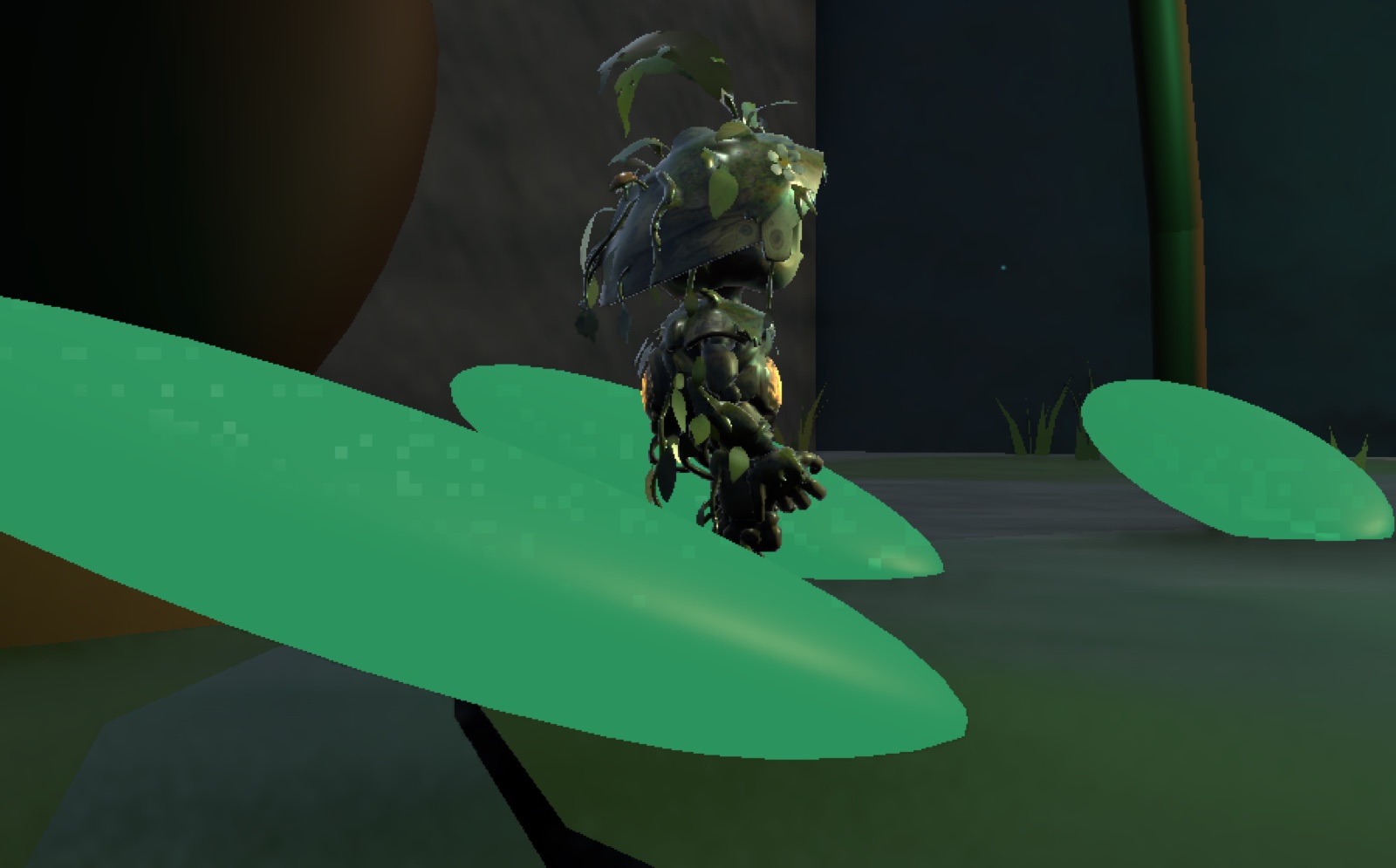 The test's survey of placed characters: Moss in the Seed Vault
