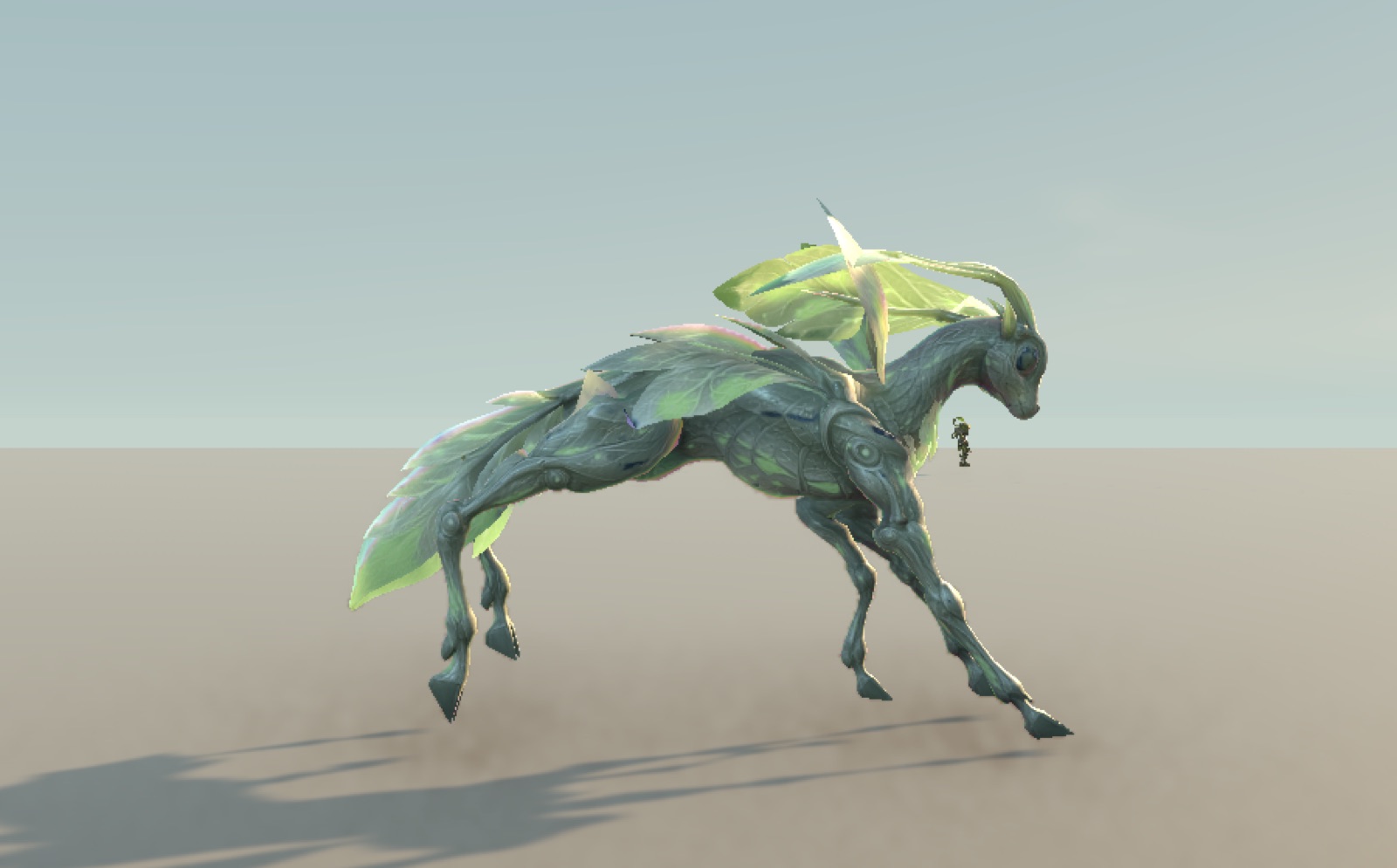 The Glimmer Grazer running with the rolled hoof keys