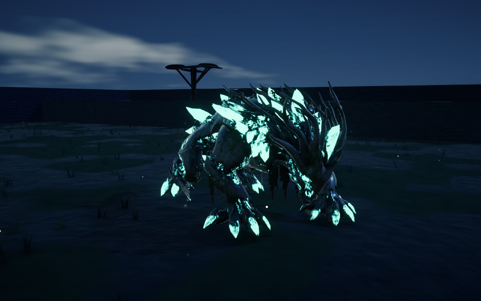 At night the crystals and Veyr veins glow