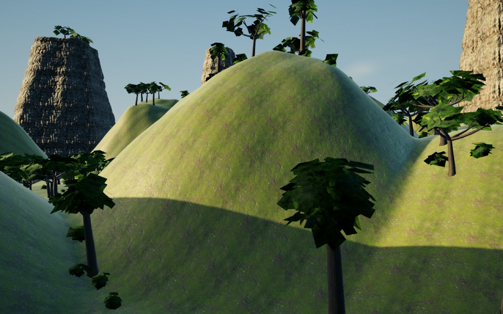 Generated trees in the valleys